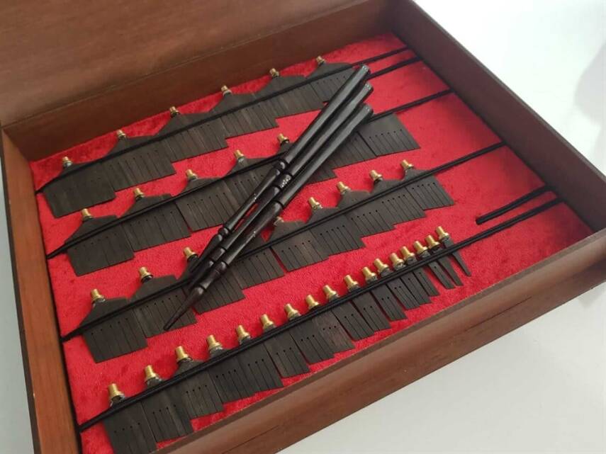 Karin Celi Kalem Set Abanoz Ağacı Büyük Boy (2 mm-40 mm) - 4
