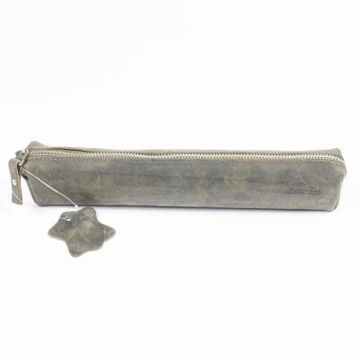 Karin Crazy Deri Kalemlik Haki Yeşil - 1