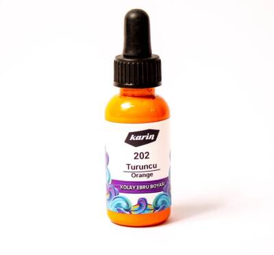 Karin Easy Marbling Paint 202 Orange 30 cc