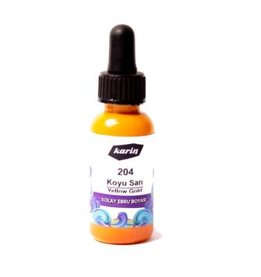 Karin Easy Marbling Paint 204 Dark Yellow 30 cc