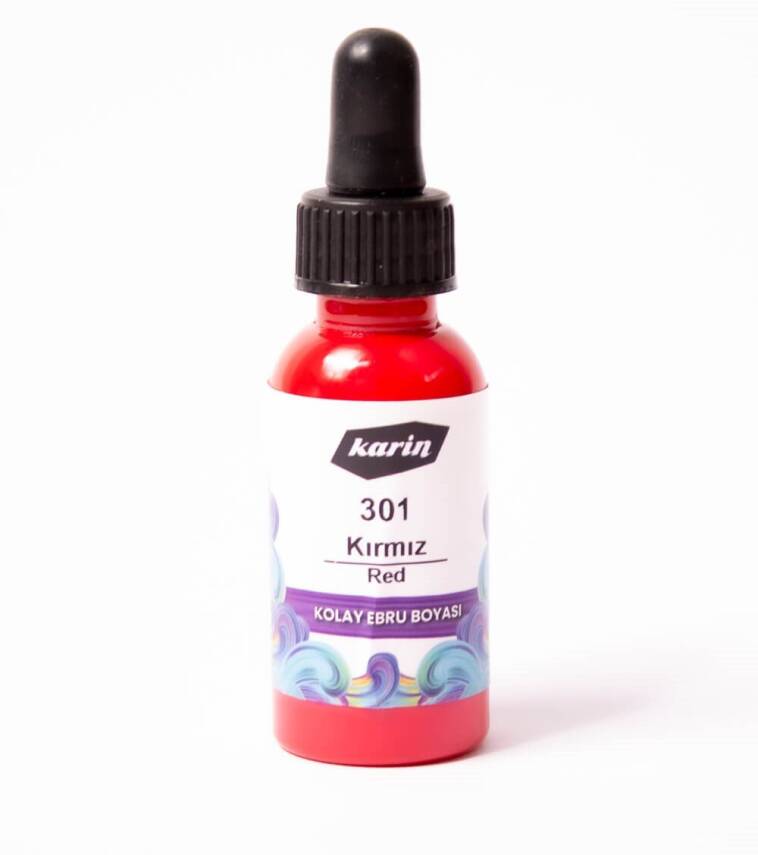 Karin Easy Marbling Paint 301 Red 30 cc - 1