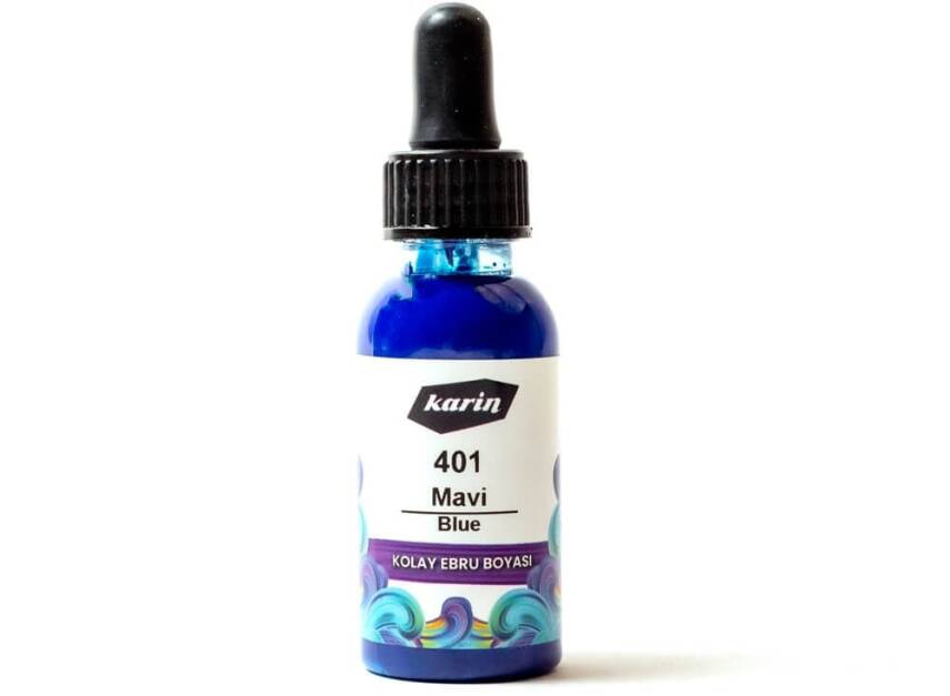 Karin Easy Marbling Paint 401 Blue 30 cc - 2