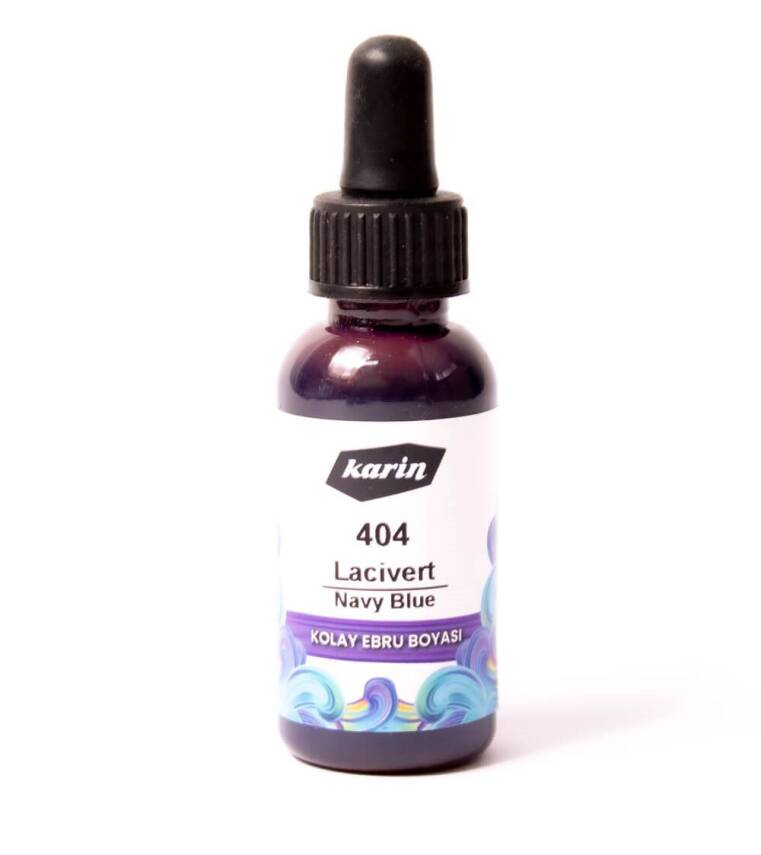 Karin Easy Marbling Paint 404 Navy Blue 30 cc - 1
