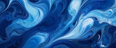 Karin Easy Marbling Paint 404 Navy Blue 30 cc - 3