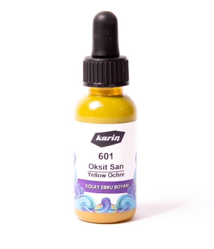 Karin Easy Marbling Paint 601 Oxide Yellow 30 cc - 2