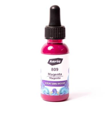 Karin Easy Marbling Paint 809 Magenta 30 cc