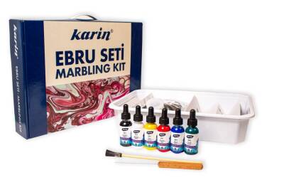 Karin Easy Marbling Starter Set 6 Colors (Small) - 1