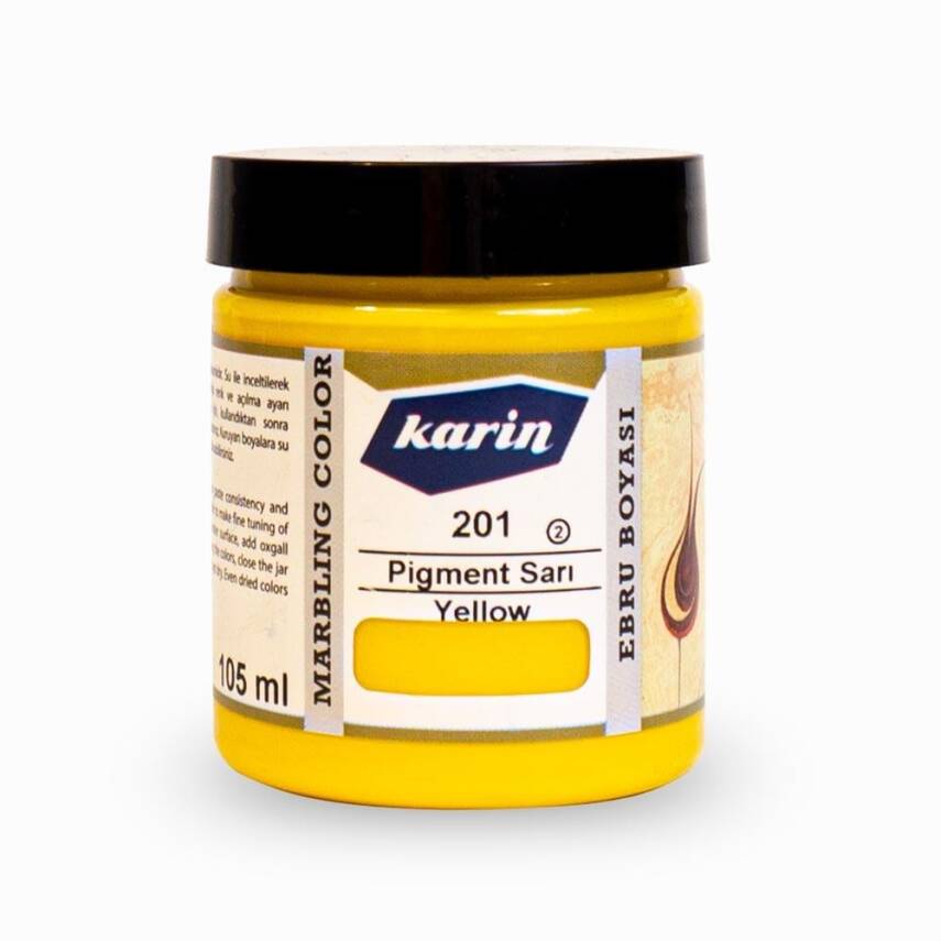 Karin Ebru Boyası 201 Pigment Sarı 105 ml - 1