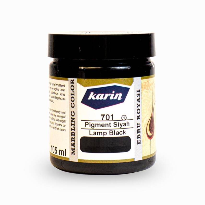 Karin Ebru Boyası 701 Pigment Siyah 105 ml - 2