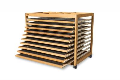Karin Ebru Open Drying Rack (10 Shelves) Beech Wood 60X80 - 3