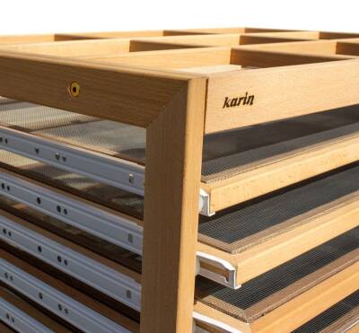 Karin Ebru Open Drying Rack (10 Shelves) Beech Wood 60X80 - 4