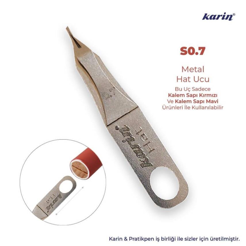 Karin Hat Metal Kalem Ucu S0.7 0.7 mm - 1