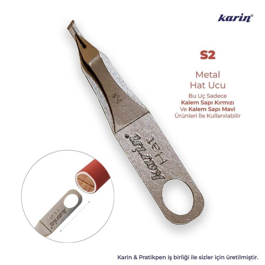 Karin Hat Metal Kalem Ucu S2 2 mm - 1