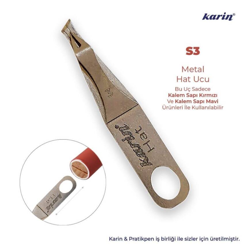 Karin Hat Metal Kalem Ucu S3 3 mm - 1
