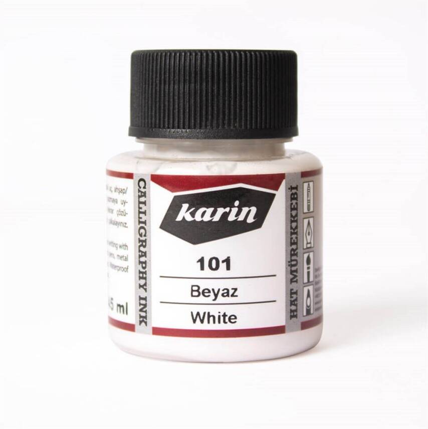 Karin Hat Mürekkebi 101 Beyaz 45 ml - 2