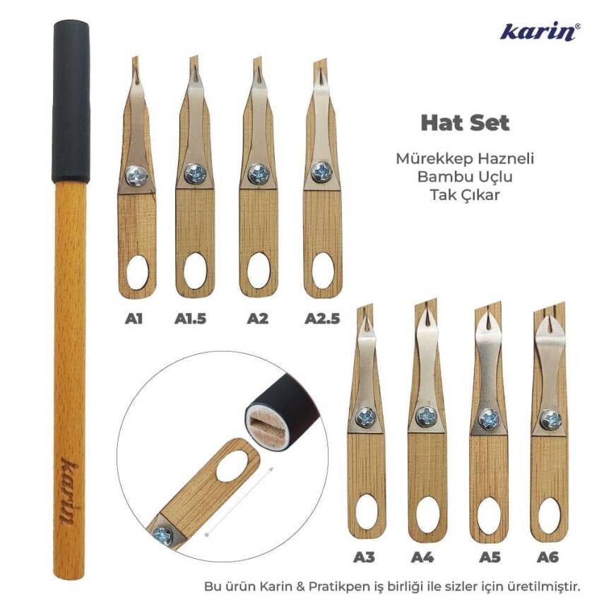 Karin Hazneli Bambu Hat Kalem Seti - 1