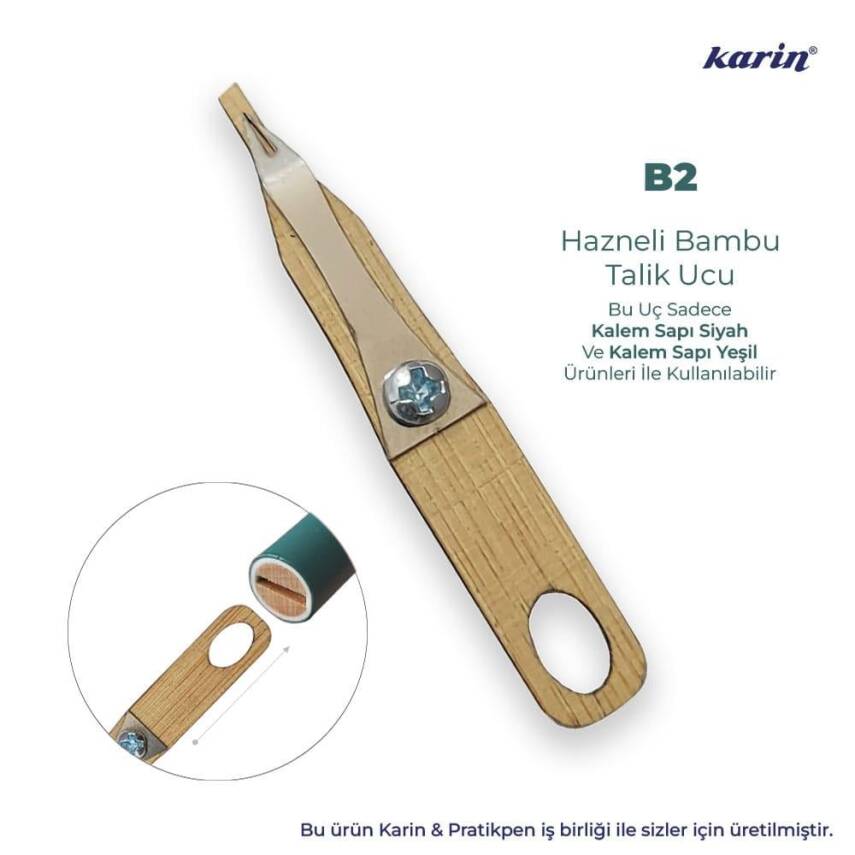 Karin Hazneli Bambu Talik Kalem Ucu B2 2 mm - 1