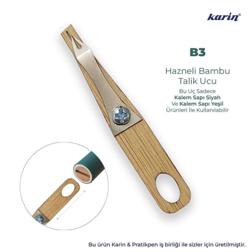 Karin Hazneli Bambu Talik Kalem Ucu B3 3 mm - 1
