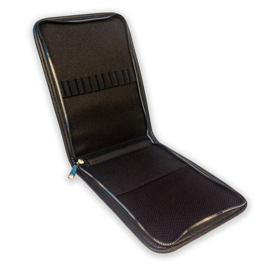 Karin Imitation Leather Pen/Brush Holder with Mesh & 12 Pieces - 2