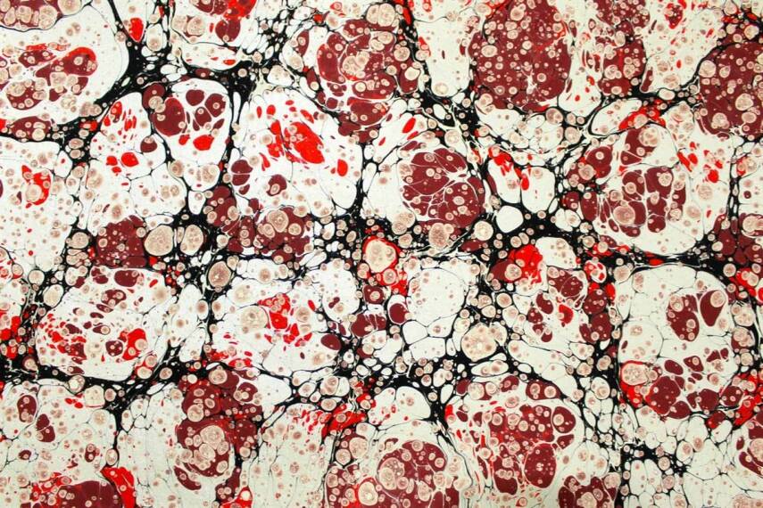 Karin Iranian Marbled Paper 50X70 - 2