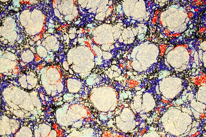 Karin Iranian Marbled Paper 50X70 - 4