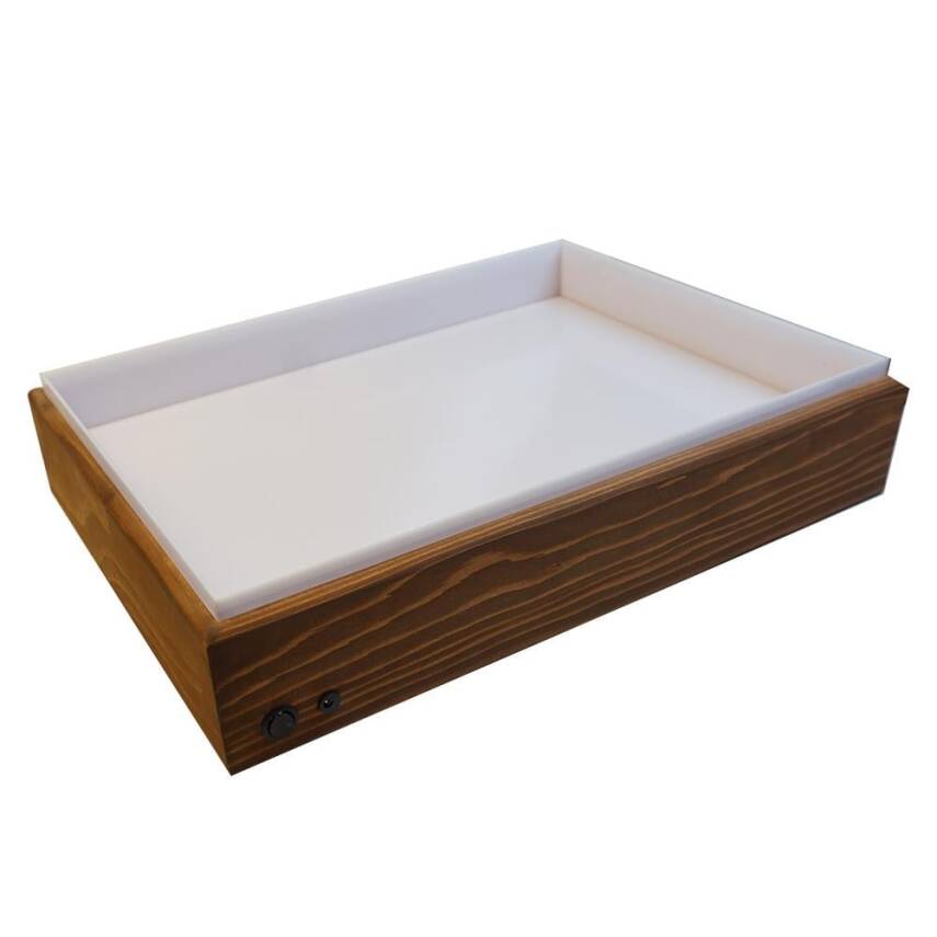 Karin Işıklı Ebru Gösteri Teknesi 35x50 cm - 4