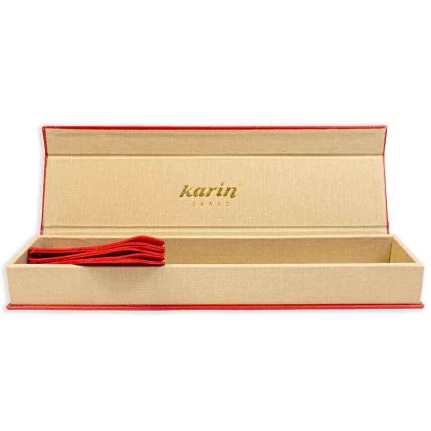 Karin Kalem / Fırça Kutusu Kırmızı - 4