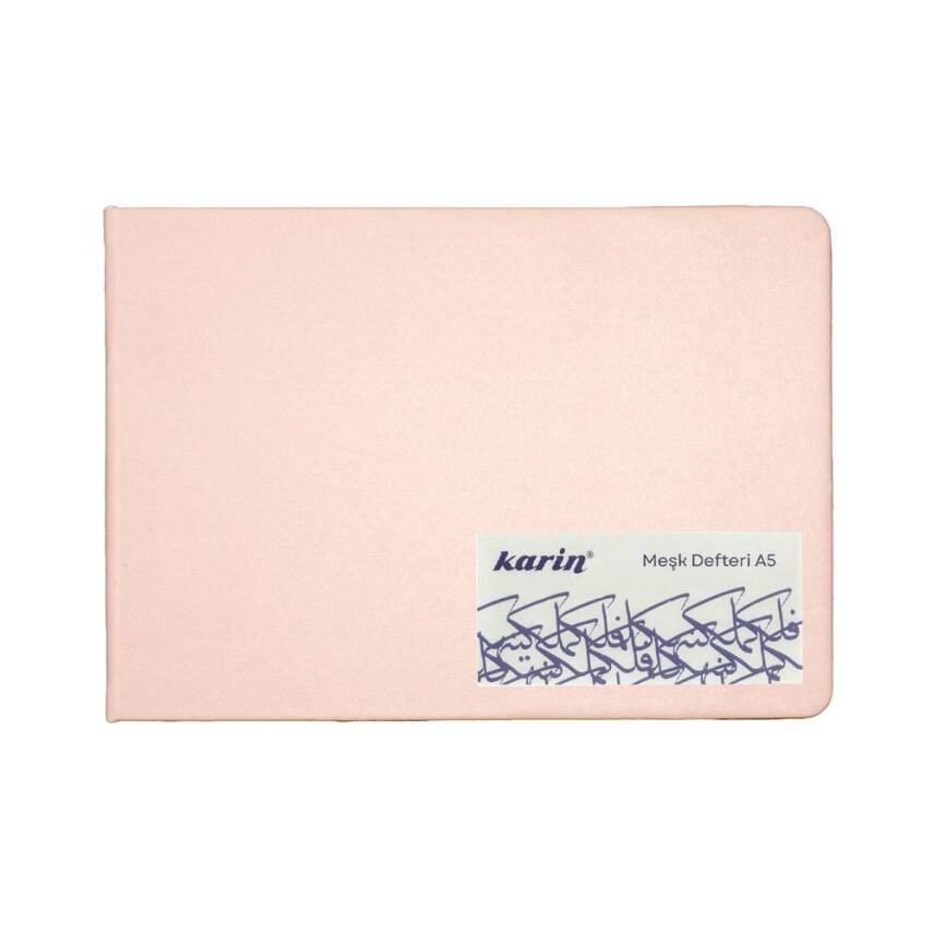 Karin Kaligrafi ve Meşk Defteri Krem 140 gr 80 Yaprak A5 Pembe - 1