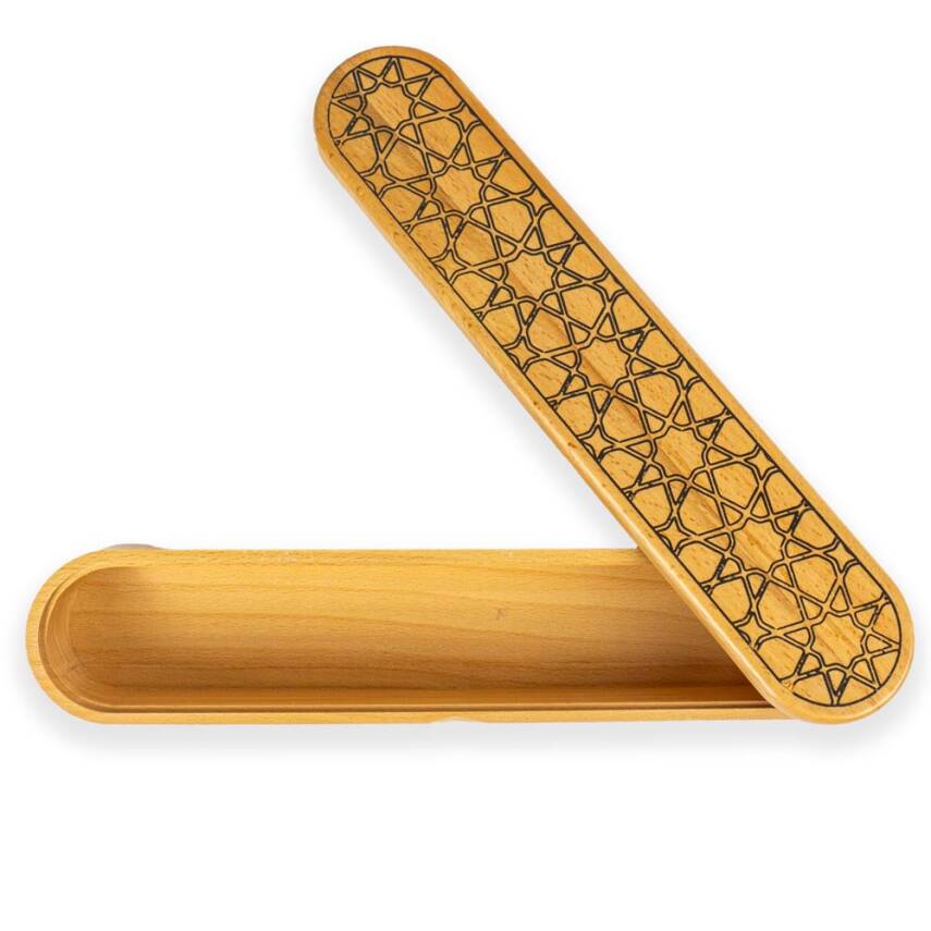 Karin Kapaklı Ahşap Kalemlik Selçuklu Desenleri - 2