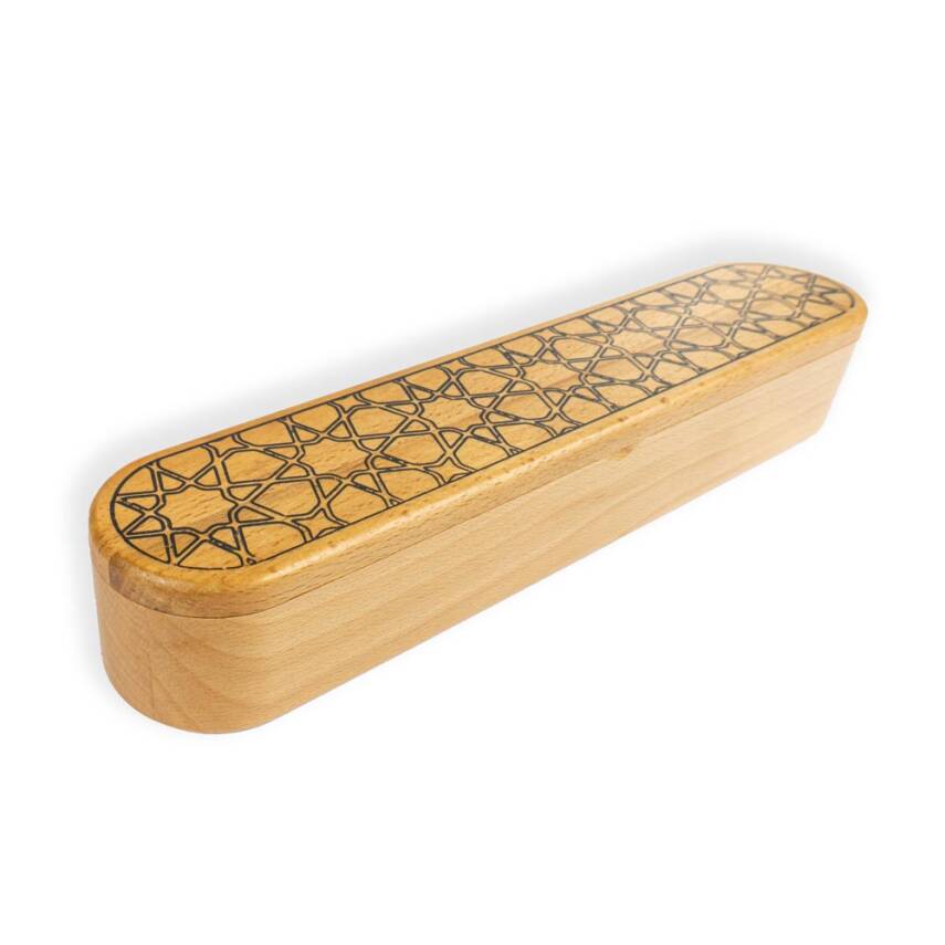 Karin Kapaklı Ahşap Kalemlik Selçuklu Desenleri - 4