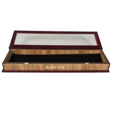 Karin Lüks Kalem / Fırça Kutusu Bordo (1)