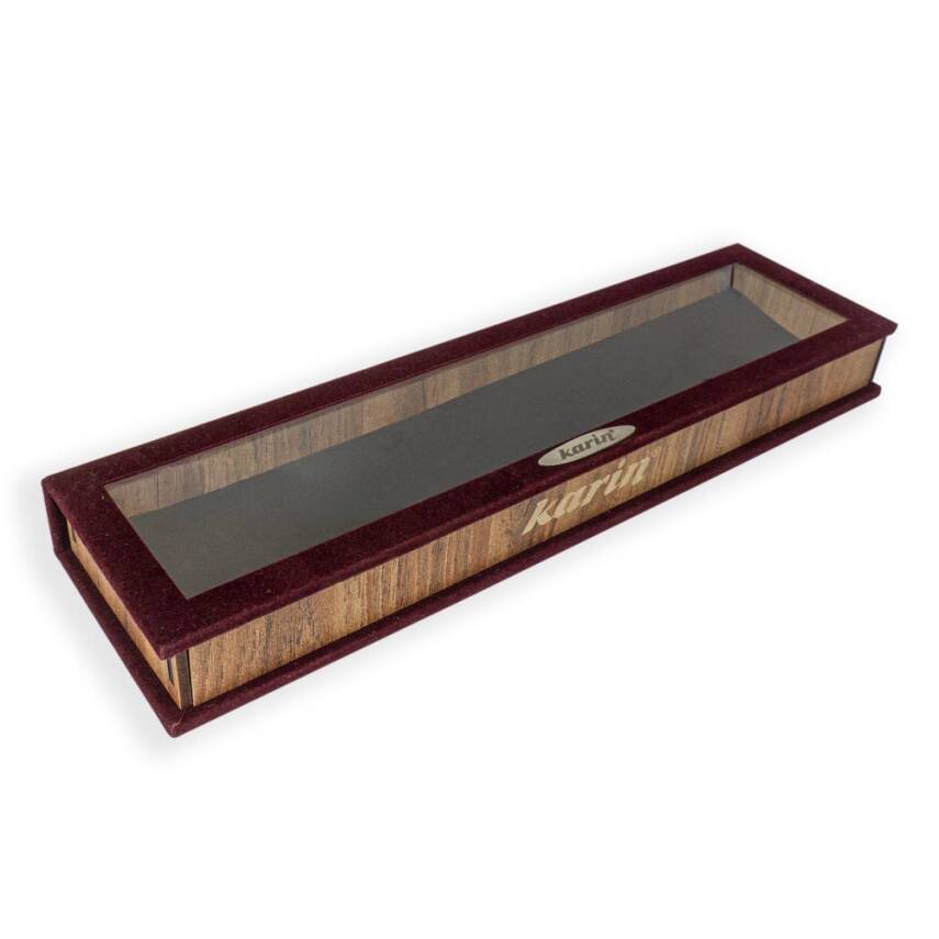 Karin Lüks Kalem / Fırça Kutusu Bordo - 3