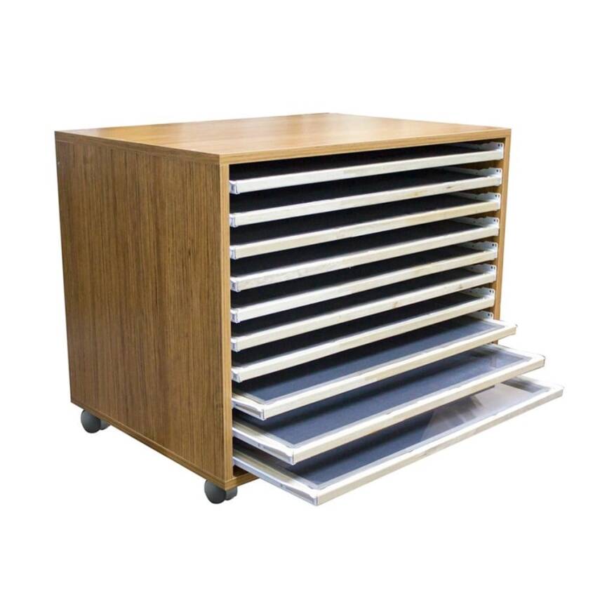 Karin Marbling Drying Rack Closed System with 10 Shelves 60X80 Cm - 1