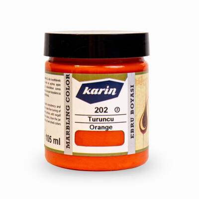 Karin Marbling Paint 202 Orange 105 ml
