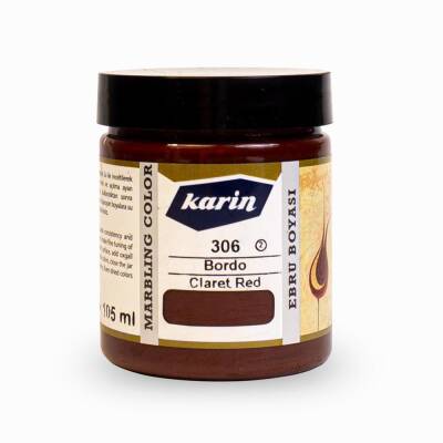 Karin Marbling Paint 306 Claret Red 105 ml