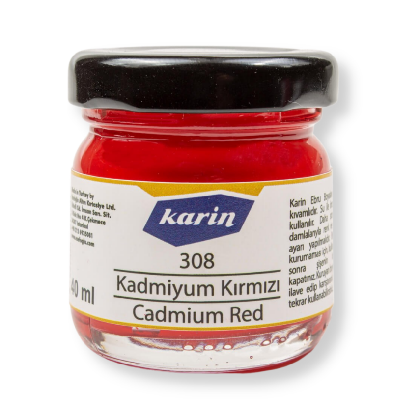 Karin Marbling Paint 308 Cadmium Red 40 ml - 1