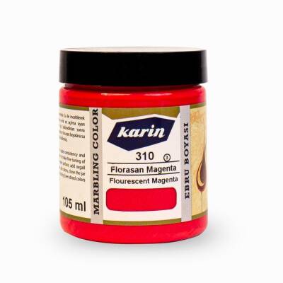 Karin Marbling Paint 310 Fluorescent Magenta 105 ml