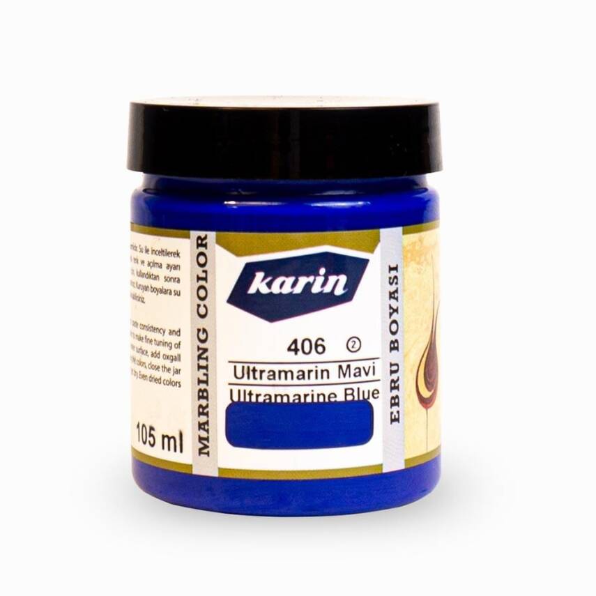 Karin Marbling Paint 406 Ultramarine Blue 105 ml - 1