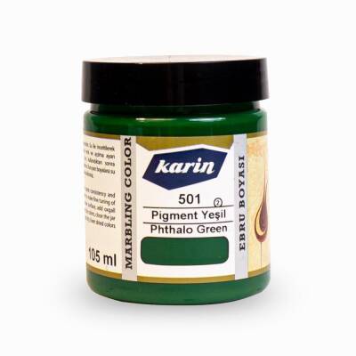 Karin Marbling Paint 501 Pigment Green 105 ml