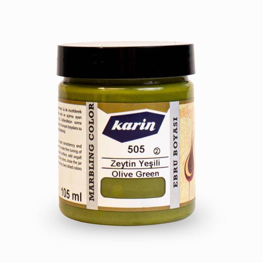 Karin Marbling Paint 505 Olive Green 105 ml - 2