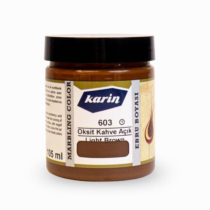 Karin Marbling Paint 603 Oxide Brown Light 105 ml - 2