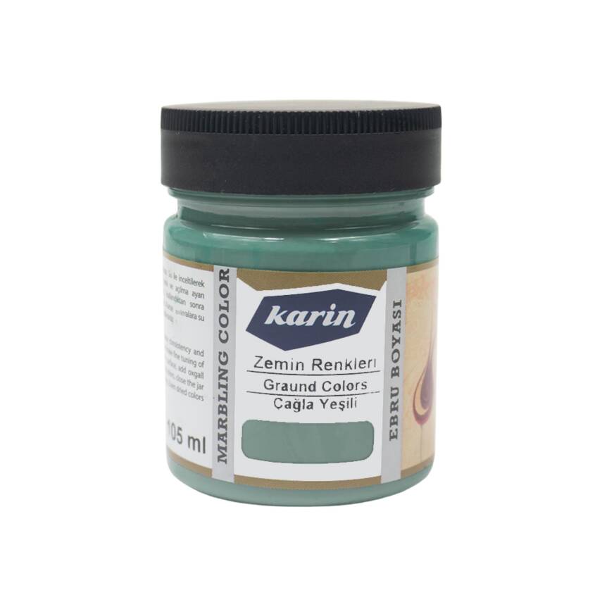 Karin Marbling Paint 905 Ground Colors - Almond Green 105 ml - 2