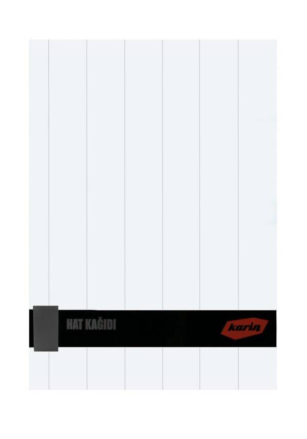 Karin Mat Kuşe Kağıt Çizgili 100 Adet - 1
