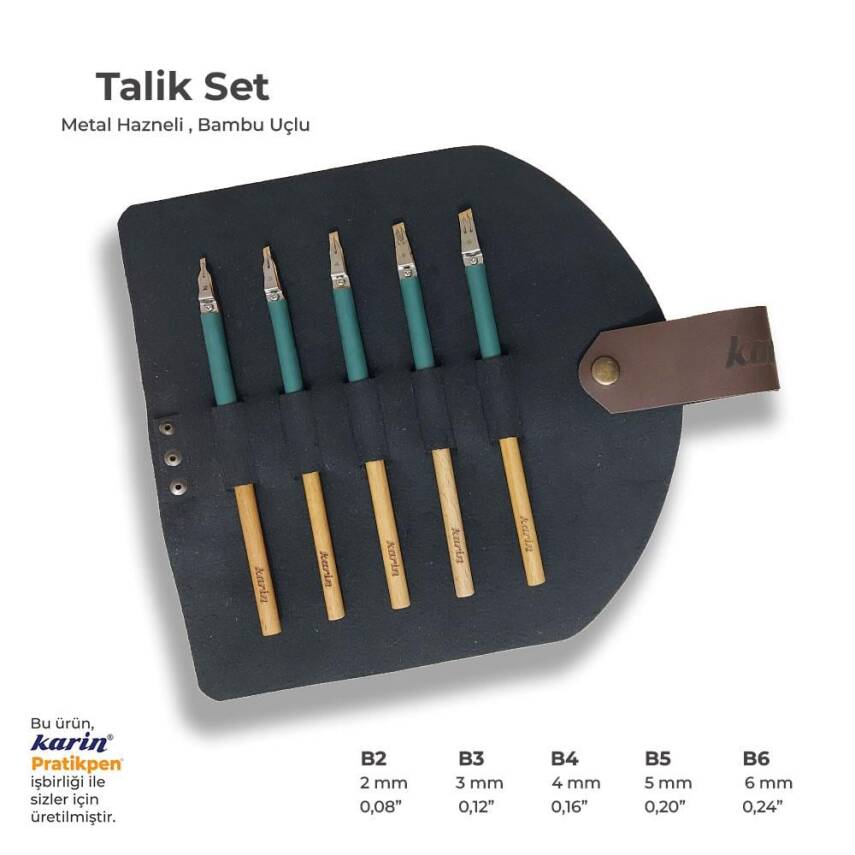 Karin Metal Chamber Bamboo Talik Pen Set - 1