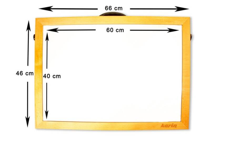 Karin Natural Beech High Illuminated LED Sketch and Drawing Table 40x60 Cm - 7