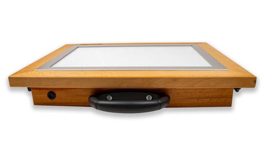 Karin Natural Beech High Illuminated LED Sketch and Drawing Table A3 - 5