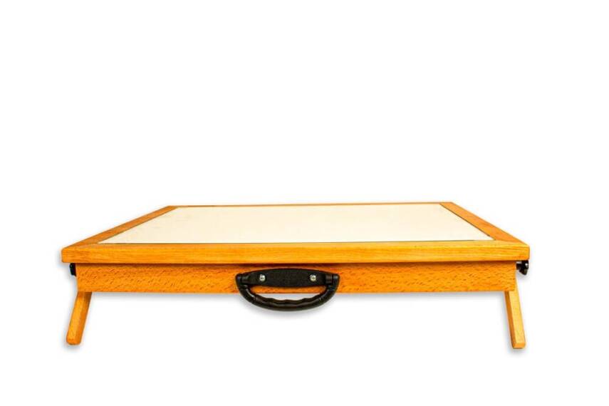 Karin Naturel Kayın Yüksek Işıklı Led Eskiz ve Çizim Masası 35X50 Cm - 1