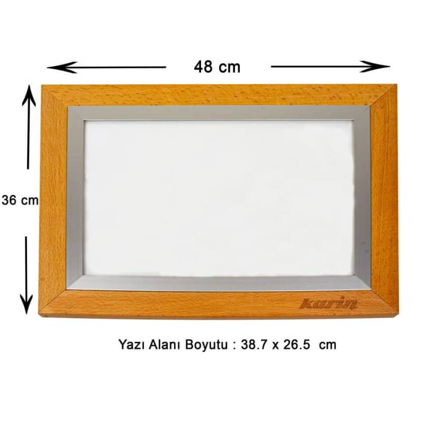 Karin Naturel Kayın Yüksek Işıklı Led Eskiz ve Çizim Masası A3 - 3
