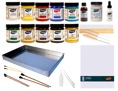 Karin Professional Marbling Set 25x35 cm - 1