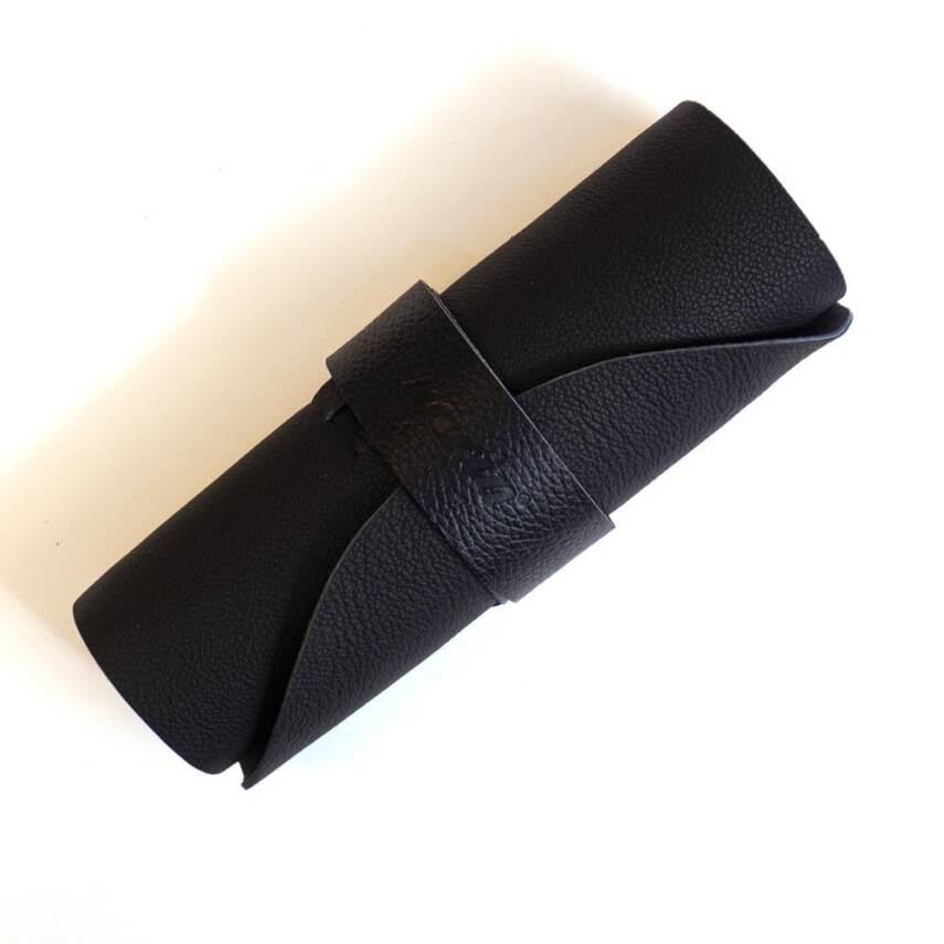 Karin Roll Leather Pen Holder Black 10 Pieces - 2